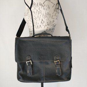 NWT CARDONE AMERI Leather Business Messenger Bag